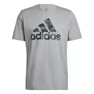 Image of adidas Essentials Camo Print T-Shirt Mens - Grey