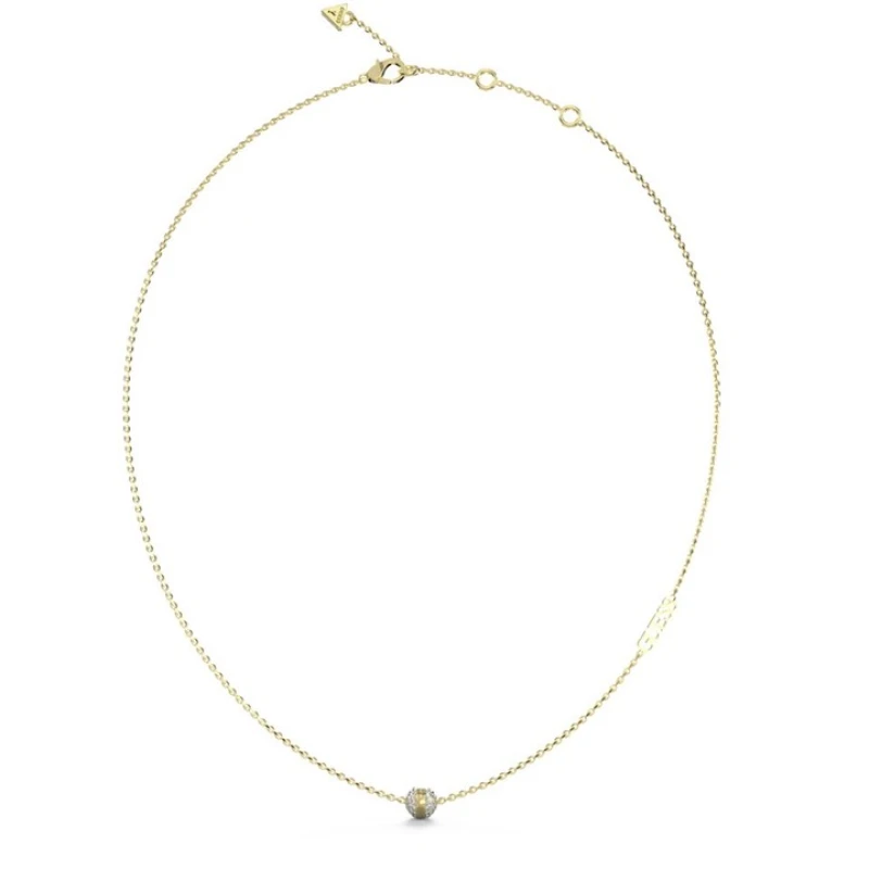 Image of GUESS JUBN04455JWYGT/U Gold Tone Crystal Ball Necklace - J42247