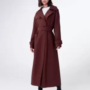 Image of Aligne Womens Gilda M Maxi Trench Coat - Mustang - UK 8