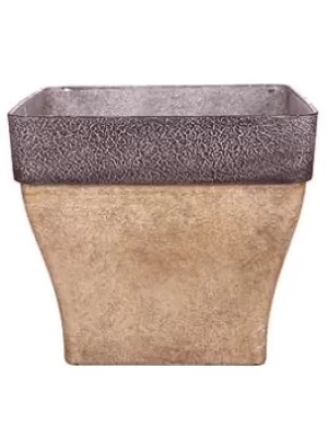 Image of Diablo Square Brown Planter 36Cm