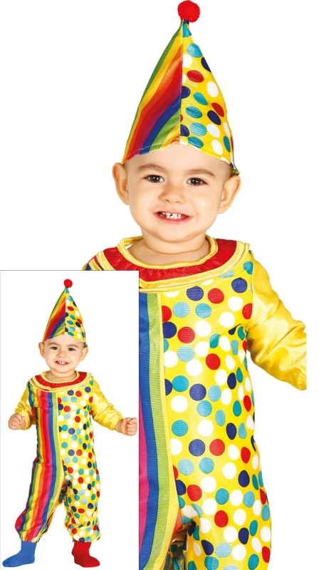 Image of Fiestas Guirca Fancy Dress Baby Clown, 18-24 Months, Multi CLG-FG85972