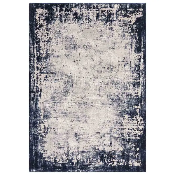 Image of Asiatic Kuza 120X170Cm Border Navy Rug