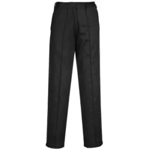 Image of LW97BKTS - sz S Ladies Elasticated Trouser - Black - Black - Portwest
