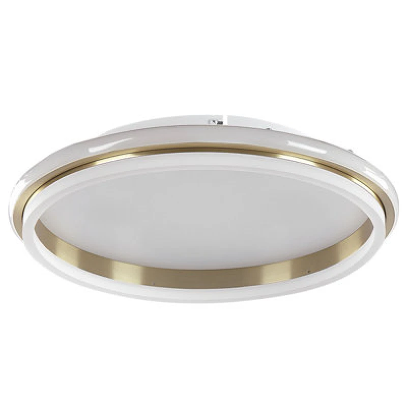 Image of BELIANI Metal Round Ring Ceiling Lamp Flush Lighting LED 64cm Gold Taping 319611
