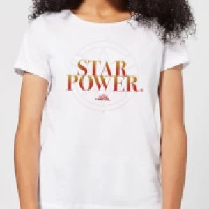 Image of Captain Marvel Star Power Womens T-Shirt - White - L