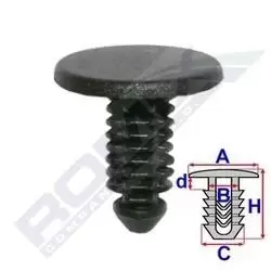 Image of ROMIX Clip, trim-/protection strip PEUGEOT,CITROEN 10530 696634,699295,6999A7 6999R2,696634,699295,6999A7,6999R2
