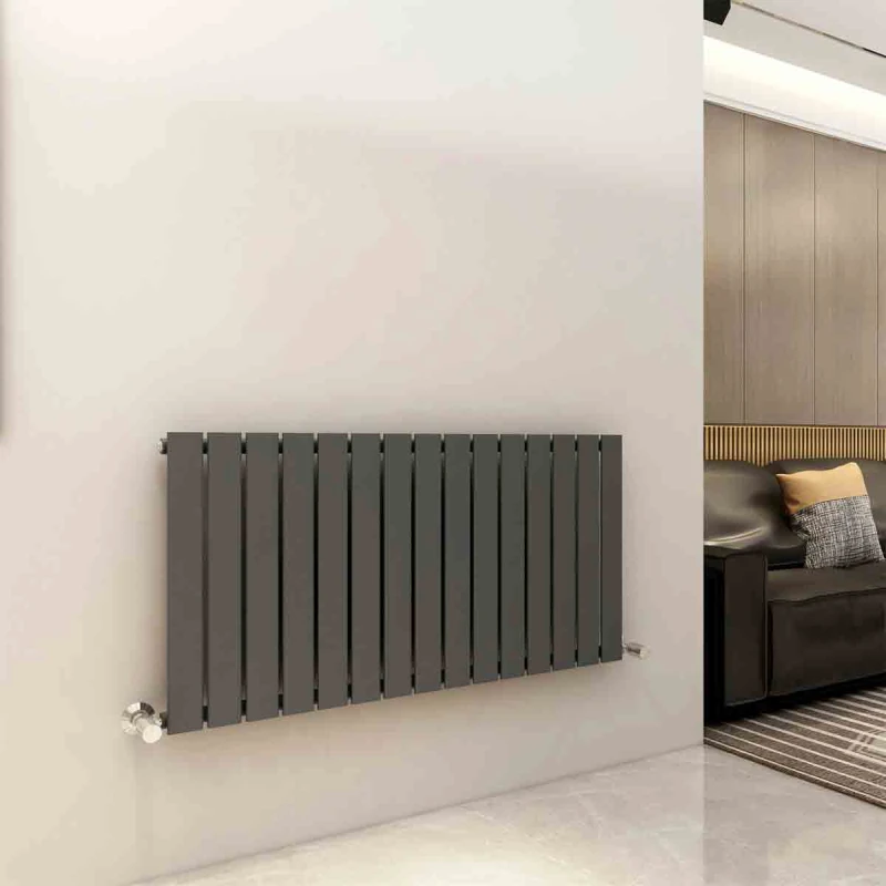 Image of MCC Direct Designer Flat Panel Single column Radiator Anthracite 600 x 1020 mm Grey
