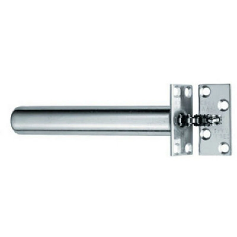 Image of Loops Concealed Chain Spring Door Closer Adjustable Square Forend Polished Steel Metallics