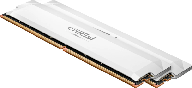 Image of Crucial Technology Crucial Pro OC 64GB DDR5 6000MHz RAM Desktop Memory for Gaming - White CP2K32G60C40U5W