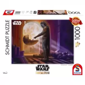 Image of Thomas Kinkade: Disney Star Wars The Mandalorian - Turning Point Jigsaw Puzzle - 1000 Pieces