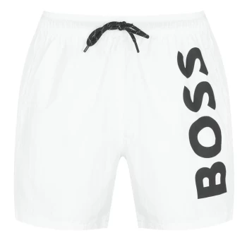 Image of Boss Octopus Swim Shorts - White