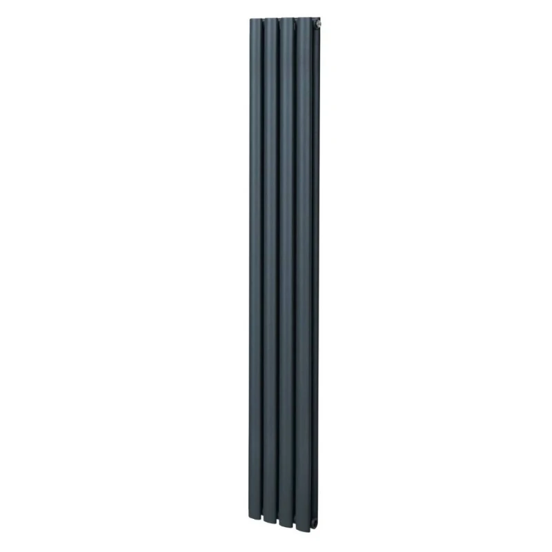 Image of Monstershop Oval Radiator - 1800 x 240mm - Anthracite Grey