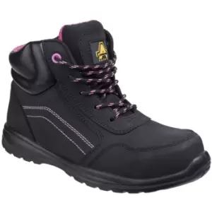Image of Amblers Safety - AS601 Womens/Ladies Composite Safety Boots (5 uk) (Black) - Black