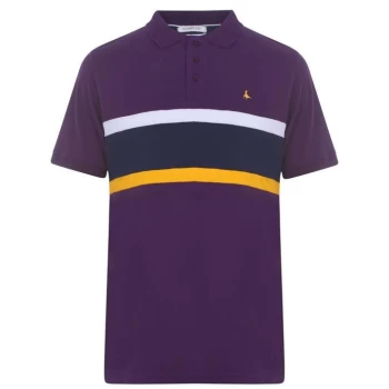 Image of Jack Wills Tupton Cut And Sew Polo - Amethyst