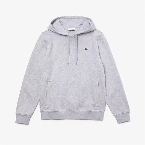 Image of Lacoste Croc Hoodie - Grey L