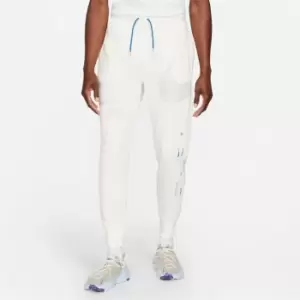 Image of Nike Sportswear Swoosh Mens Semi-Brushed Back Pants - White