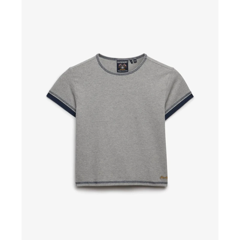 Image of Superdry Womens T-Shirt Superdry Athletic Essentials Gris Female L