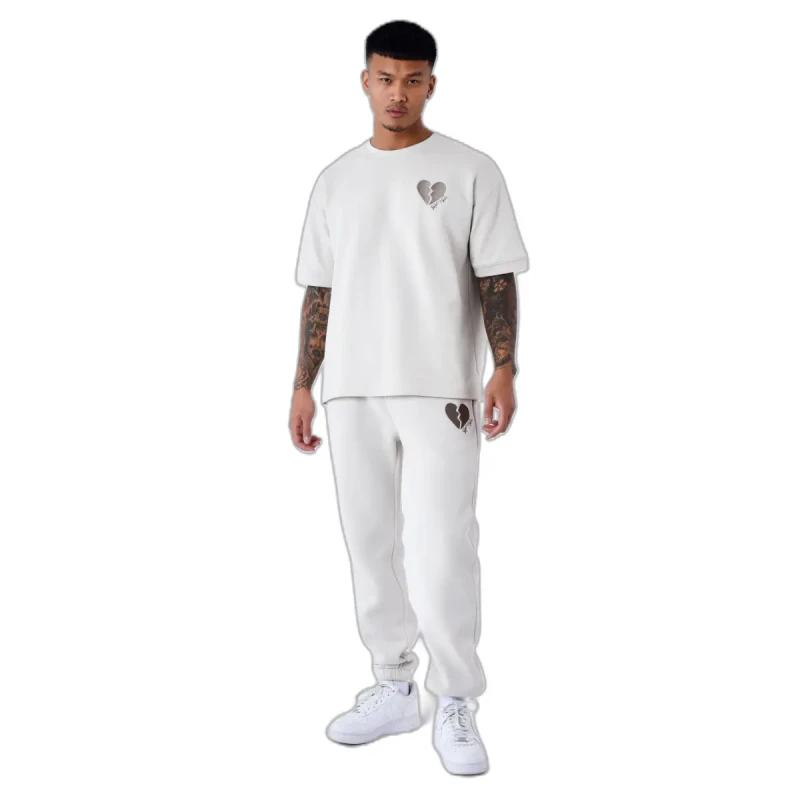 Image of Project X Paris Thick broken-heart T-Shirt Project X Paris Gris Male S