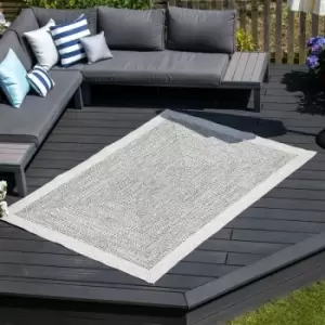 Image of Hades Weatherproof Outdoor Rug - Cobble Grey - 220cm x 160cm