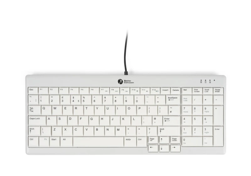 Image of Bakkerelkhuizen Ultraboard 960 Compact Standard Keyboard USB-A/C V2 Wired Grey BNEU960V2UK