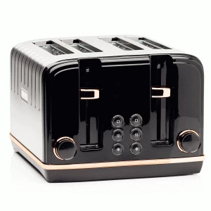 Image of Haden Salcombe 4 Slice Toaster 191168 in Black