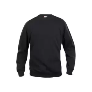 Image of Clique Unisex Adult Basic Round Neck Sweatshirt (M) (Black)