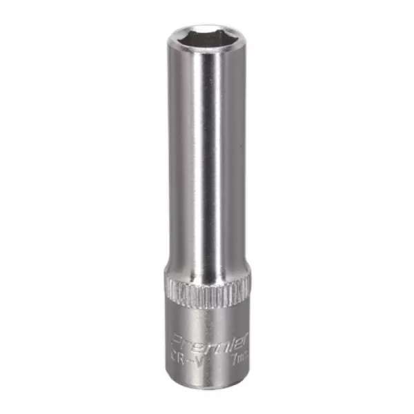 Image of Genuine SEALEY S1407D WallDrive® Socket 7mm Deep 1/4Sq Drive