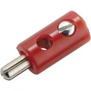 Image of Mini jack plug Plug straight Pin diameter 2.6mm Red