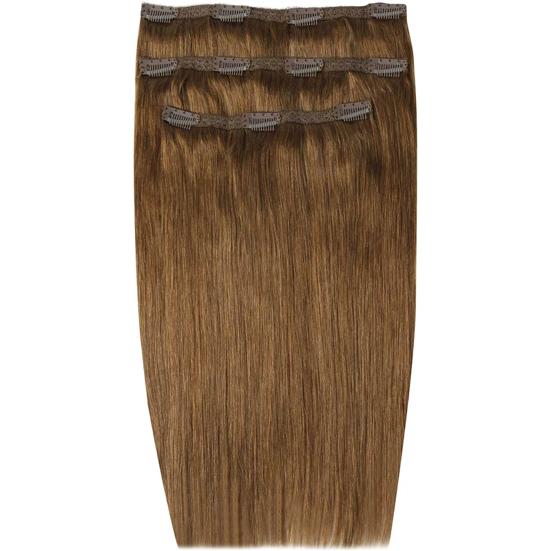Image of Beauty Works Deluxe Clip-In Extensions 18" 100% Remy Hair - 140 grams, 6 Caramel, Women