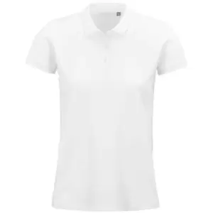 Image of SOLS Womens/Ladies Planet Organic Polo Shirt (XXL) (White)