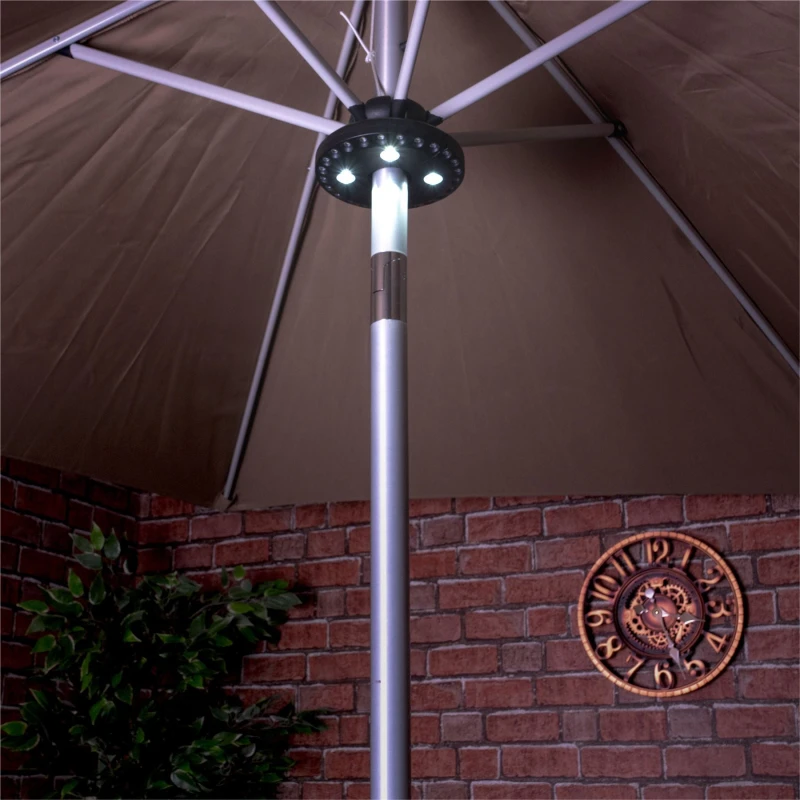 Image of Wireless Battery Powered 28 LED Umbrella Parasol Light With 3 Brightness Settings ELV-006019 Parasol Light