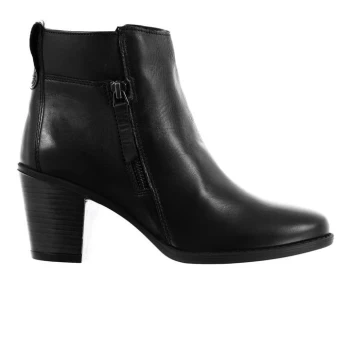 Image of Linea Zip Heel Boots - Black