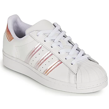 Image of adidas SUPERSTAR J Girls Childrens Shoes Trainers in White
