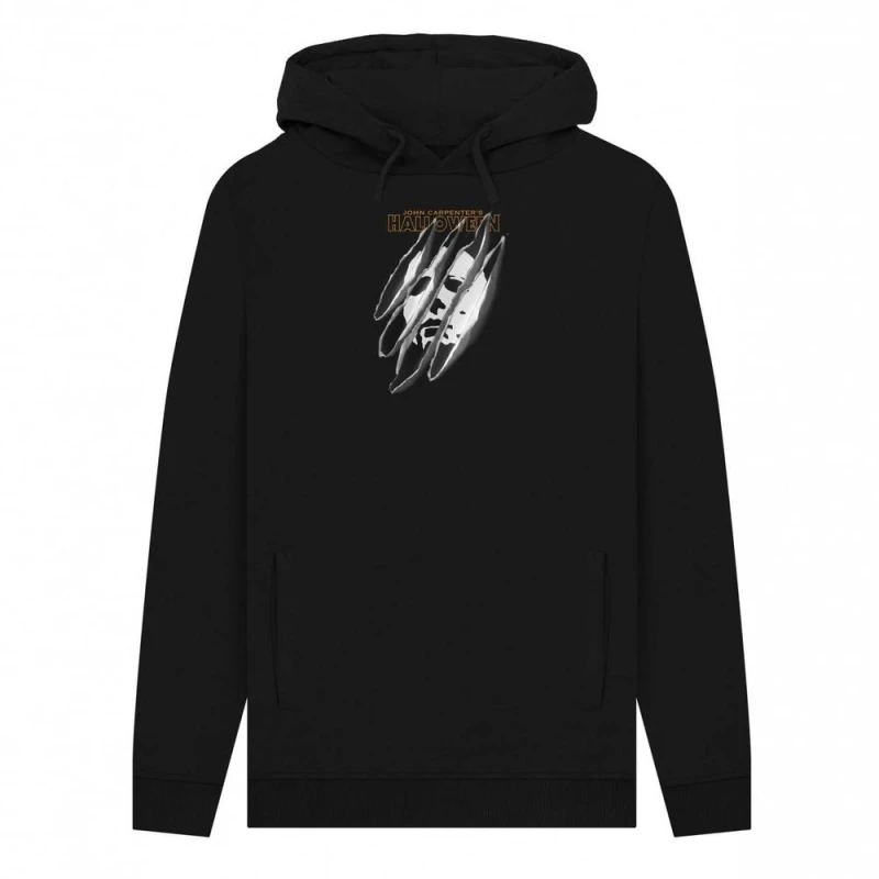 Image of Halloween Mens Slasher Hoodie in Black Size: Small Black Male S