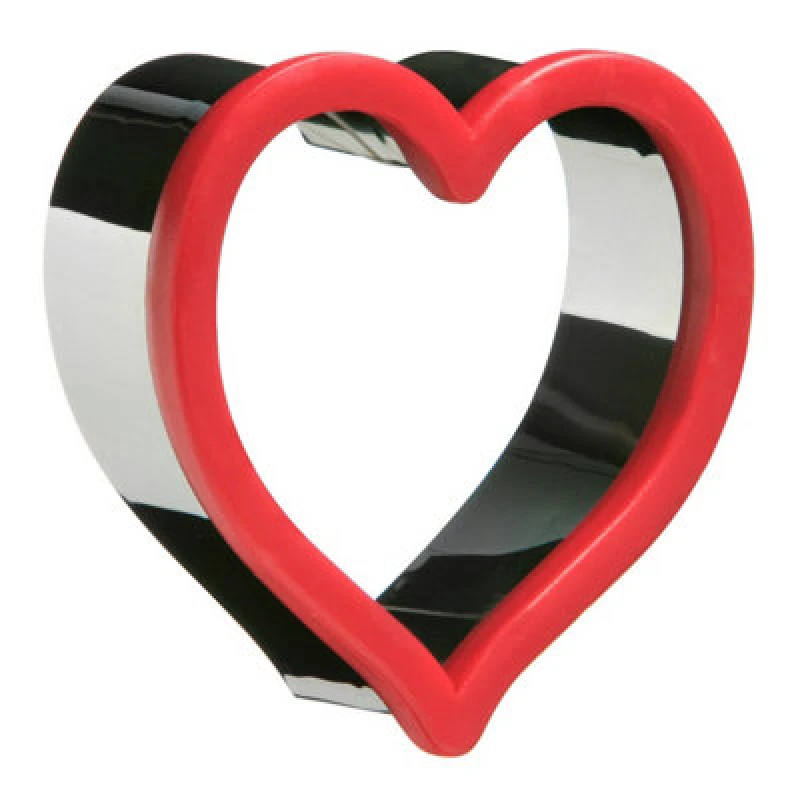 Image of Premier Housewares Coloured ABS Heart Cookie Cutter Red