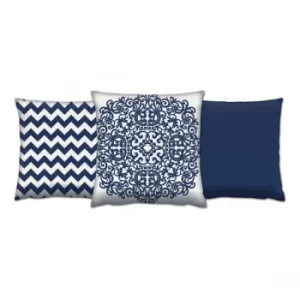 Image of AC-4334-4668-4335 Multicolor Cushion Set (3 Pieces)