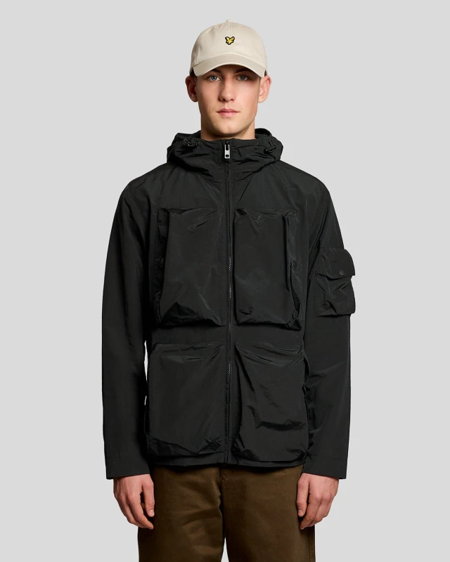 Image of Lyle & Scott Mens Lightweight Windbreaker Jacket in Black