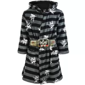 Image of WWE Childrens/Kids Championship Title Belt Dressing Gown (7-8 Years) (Charcoal)