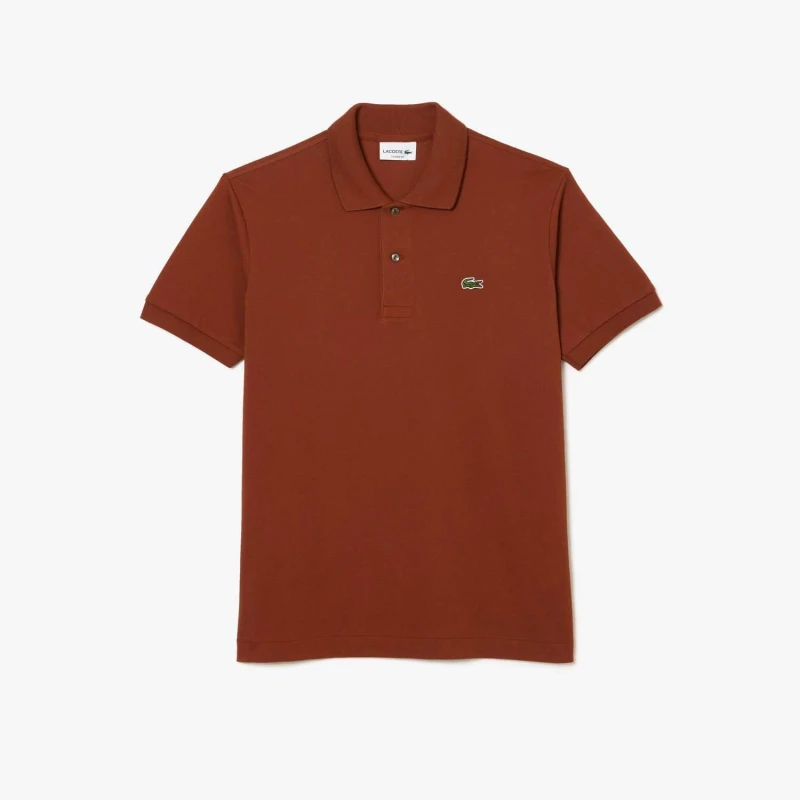Image of Lacoste Classic Fit L.12.12 Original Piqu Polo Shirt - Brown Brown XS