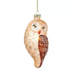 Image of Woodland Owl Shaped Bauble