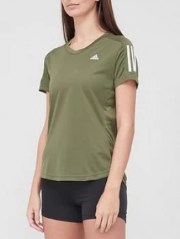Image of Adidas Own The Run T-Shirt - Khaki