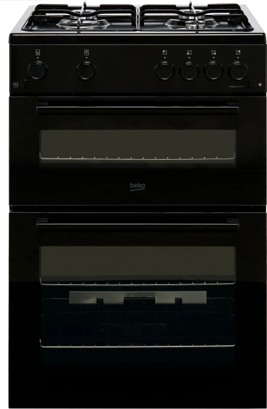 Image of Beko FTG6201K 60cm Gas Cooker - Black - A+ Rated