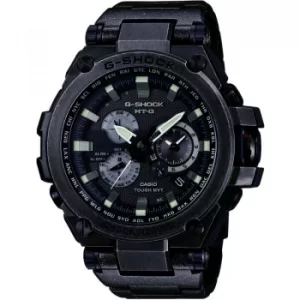 Image of Mens Casio G-Shock Premium MT-G Aged Silver Alarm Chronograph Radio Controlled Watch