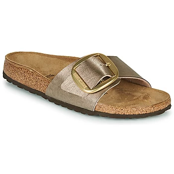 Image of Birkenstock MADRID BIG BUCKLE womens Mules / Casual Shoes in Gold,4.5,5,5.5,7,3.5,4.5