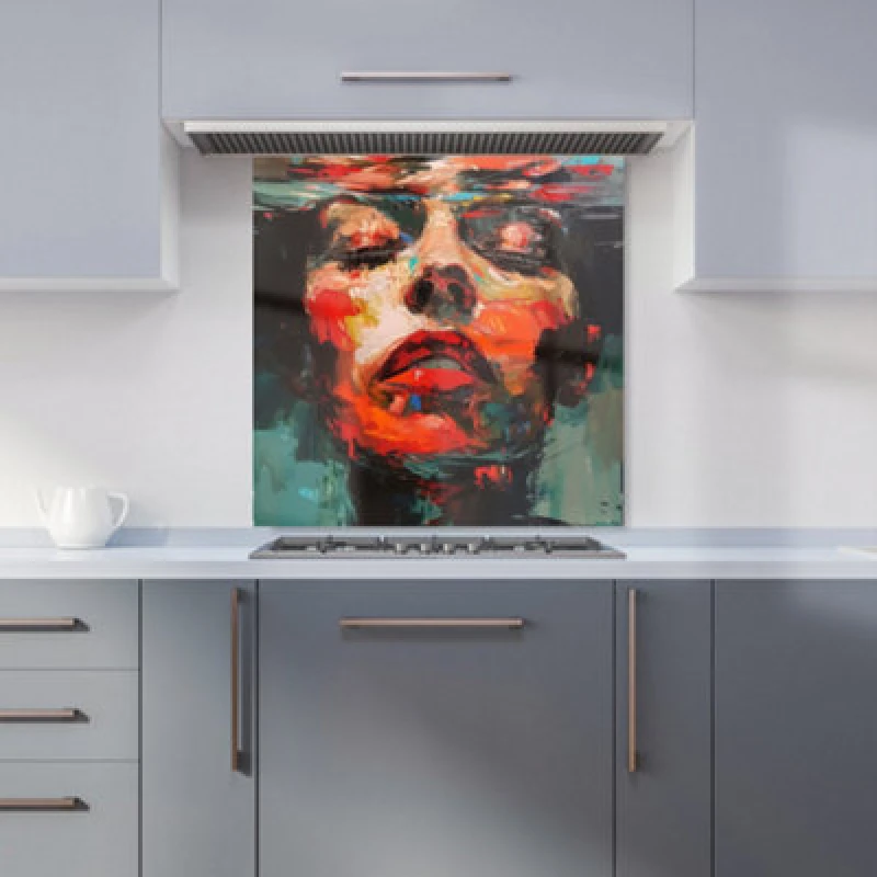 Image of Warren Reed - Designer Watercolor Leaves Tea Towel in Green Green Unisex