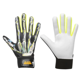 Image of Atak Bionix Gloves Senior - Silver/Yellow