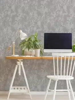 Image of Fresco Urban Texture Grey Wallpaper