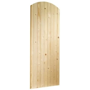 Image of XL Joinery Arched Top Unfinished Natural Pine External Wooden Gate - 1981mm x 762mm (78x30 inch) Softwood GATE30A