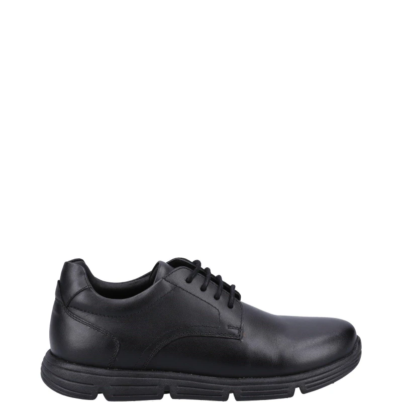 Image of Hush Puppies 'Adrian ' School Shoes Black