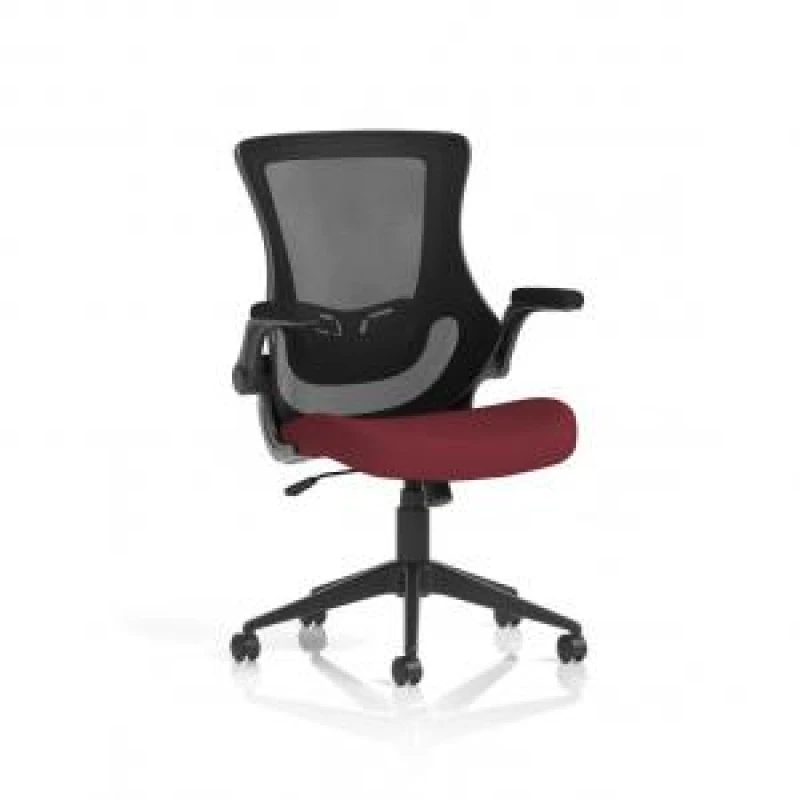 Image of Orbit Orbit Black Mesh Back Chair Bespoke Colour Seat Ginseng Chilli KCUP2142
